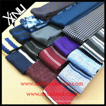 Private Label Luxury Handmade Perfect Knot Mens Wool Knit Tie